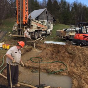 Well Flow Test in Mount Airy, North Carolina